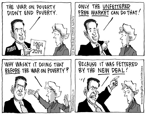 war on poverty cartoon